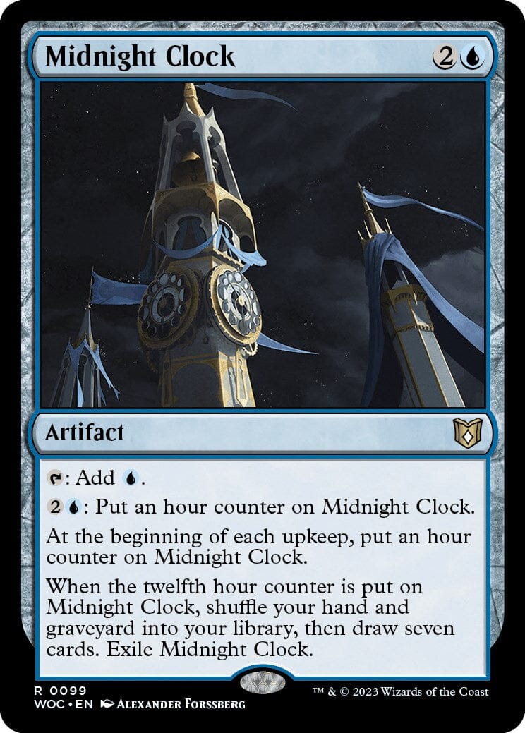 Midnight Clock [Wilds of Eldraine Commander] MTG Single Magic: The Gathering  | Multizone: Comics And Games