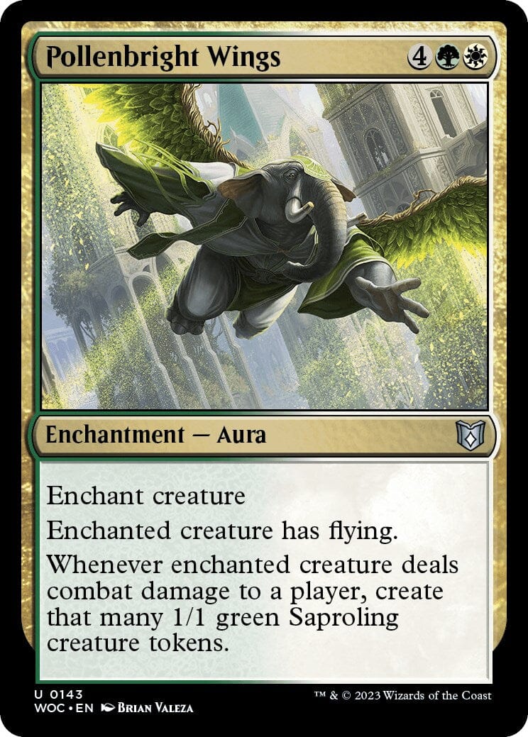 Pollenbright Wings [Wilds of Eldraine Commander] MTG Single Magic: The Gathering  | Multizone: Comics And Games