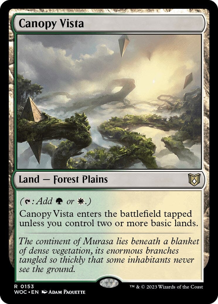Canopy Vista [Wilds of Eldraine Commander] MTG Single Magic: The Gathering  | Multizone: Comics And Games