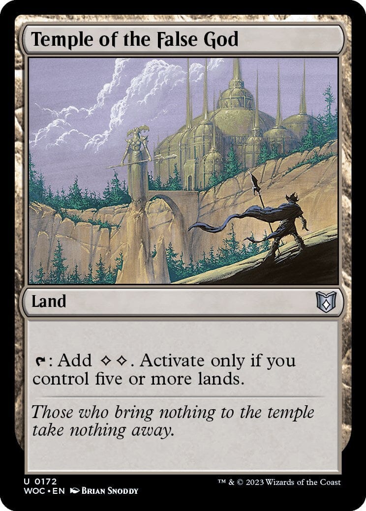 Temple of the False God [Wilds of Eldraine Commander] MTG Single Magic: The Gathering  | Multizone: Comics And Games