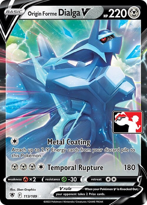 Origin Forme Dialga V (113/189) [Prize Pack Series Three] Pokemon Single Pokémon  | Multizone: Comics And Games