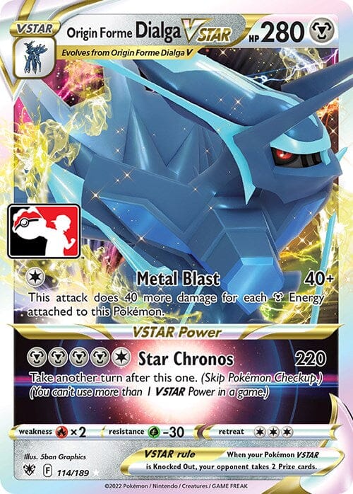 Origin Forme Dialga VSTAR (114/189) [Prize Pack Series Three] Pokemon Single Pokémon  | Multizone: Comics And Games