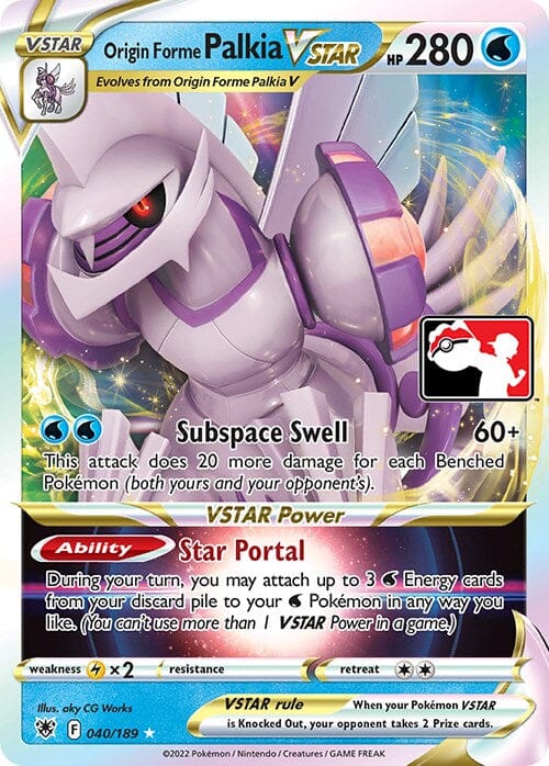 Origin Forme Palkia VSTAR (040/189) [Prize Pack Series Three] Pokemon Single Pokémon  | Multizone: Comics And Games