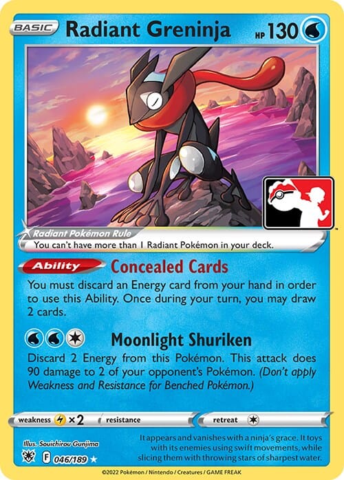 Radiant Greninja (046/189) [Prize Pack Series Three] Pokemon Single Pokémon  | Multizone: Comics And Games