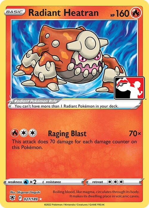 Radiant Heatran (027/189) [Prize Pack Series Three] Pokemon Single Pokémon  | Multizone: Comics And Games