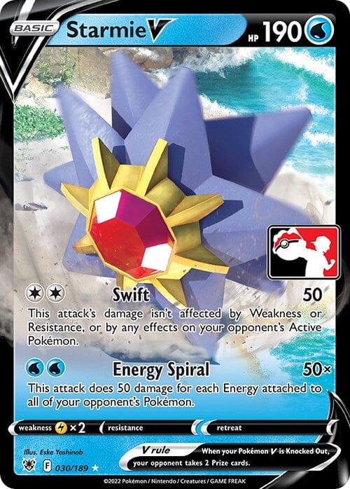 Starmie V (030/189) [Prize Pack Series Three] Pokemon Single Pokémon  | Multizone: Comics And Games