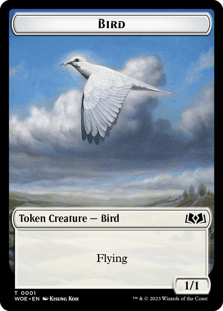 Bird Token [Wilds of Eldraine Tokens] MTG Single Magic: The Gathering  | Multizone: Comics And Games