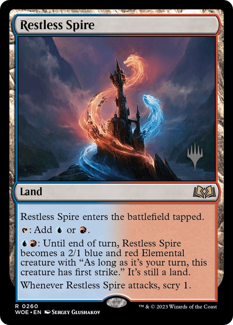 Restless Spire (Promo Pack) [Wilds of Eldraine Promos] MTG Single Magic: The Gathering  | Multizone: Comics And Games