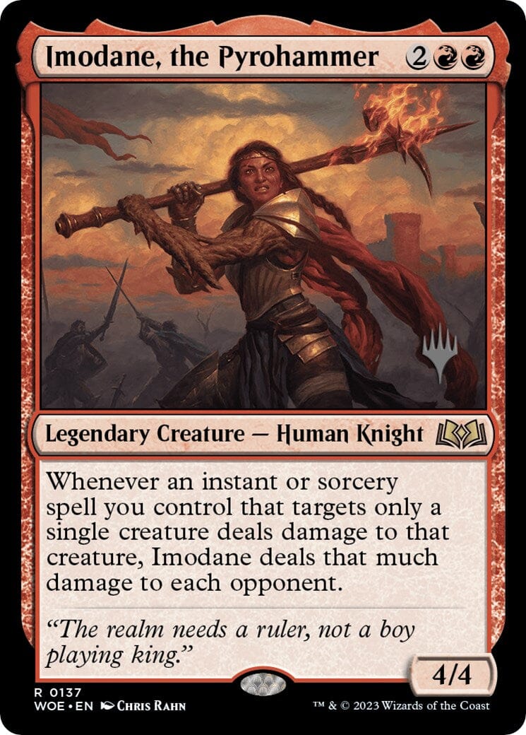 Imodane, the Pyrohammer (Promo Pack) [Wilds of Eldraine Promos] MTG Single Magic: The Gathering  | Multizone: Comics And Games