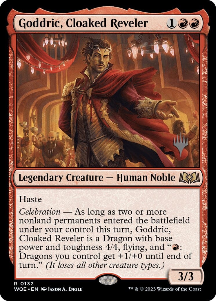 Goddric, Cloaked Reveler (Promo Pack) [Wilds of Eldraine Promos] MTG Single Magic: The Gathering  | Multizone: Comics And Games