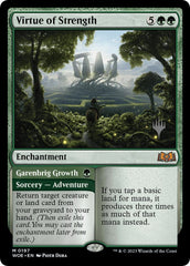 Virtue of Strength // Garenbrig Growth (Promo Pack) [Wilds of Eldraine Promos] MTG Single Magic: The Gathering  | Multizone: Comics And Games