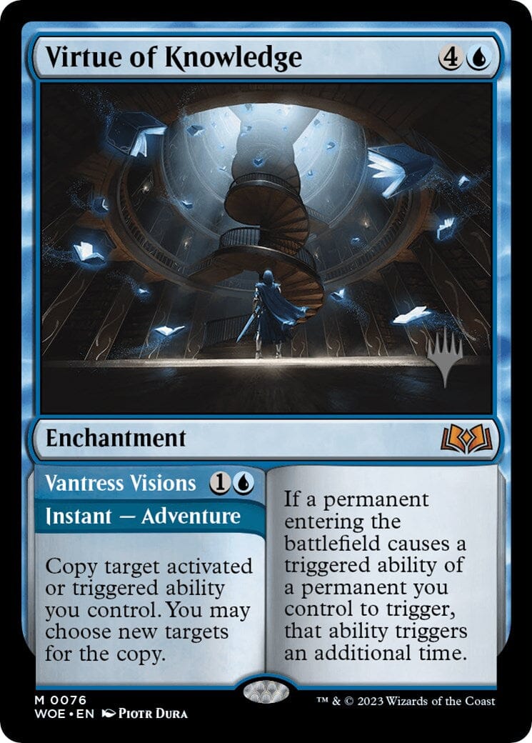 Virtue of Knowledge // Vantress Visions (Promo Pack) [Wilds of Eldraine Promos] MTG Single Magic: The Gathering  | Multizone: Comics And Games