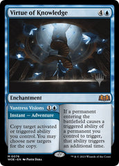 Virtue of Knowledge // Vantress Visions (Promo Pack) [Wilds of Eldraine Promos] MTG Single Magic: The Gathering  | Multizone: Comics And Games