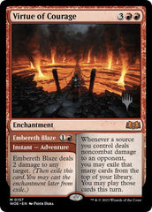 Virtue of Courage //Embereth Blaze (Promo Pack) [Wilds of Eldraine Promos] MTG Single Magic: The Gathering  | Multizone: Comics And Games