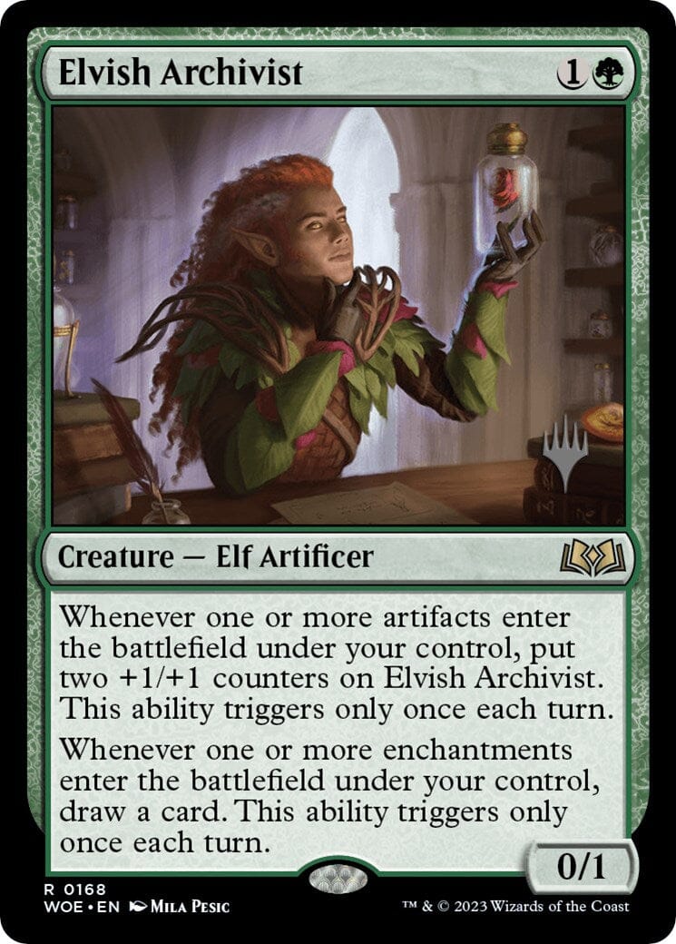 Elvish Archivist (Promo Pack) [Wilds of Eldraine Promos] MTG Single Magic: The Gathering  | Multizone: Comics And Games