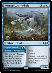 Horned Loch-Whale // Lagoon Breach (Promo Pack) [Wilds of Eldraine Promos] MTG Single Magic: The Gathering  | Multizone: Comics And Games