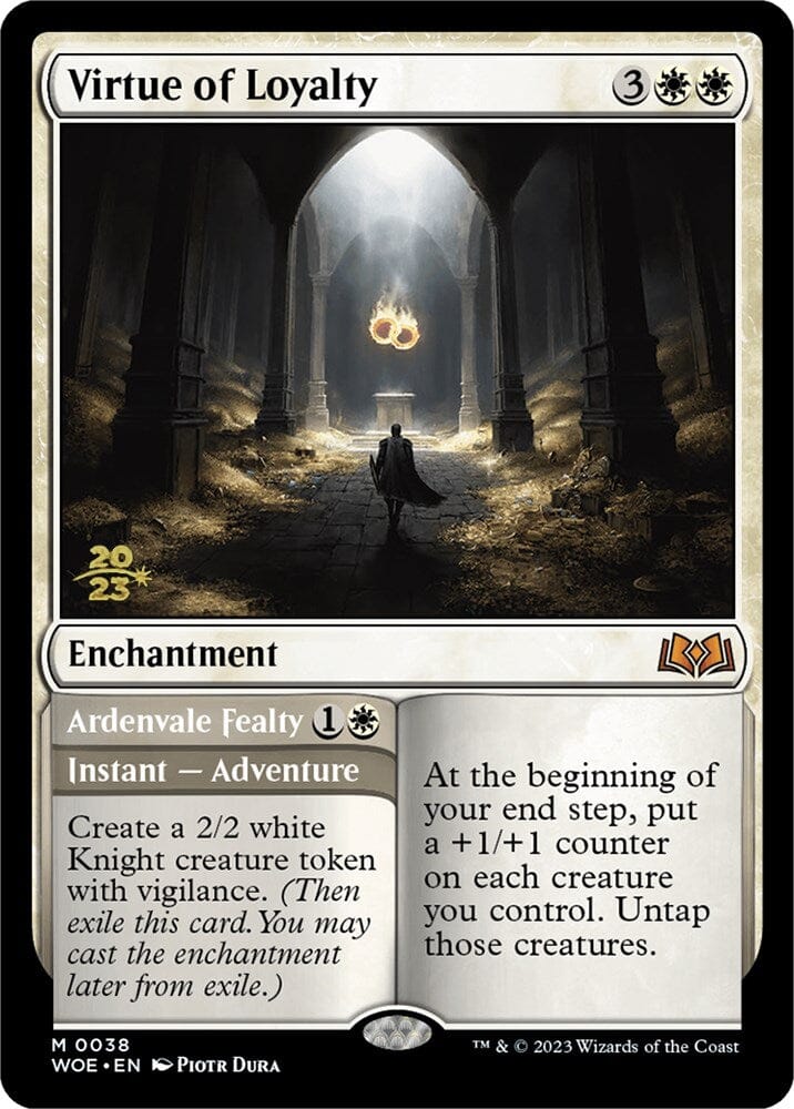 Virtue of Loyalty // Ardenvale Fealty (Promo Pack) [Wilds of Eldraine Promos] MTG Single Magic: The Gathering  | Multizone: Comics And Games
