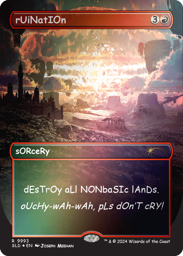 rUiNatIOn (Rainbow Foil) [Secret Lair Drop Series] MTG Single Magic: The Gathering  | Multizone: Comics And Games