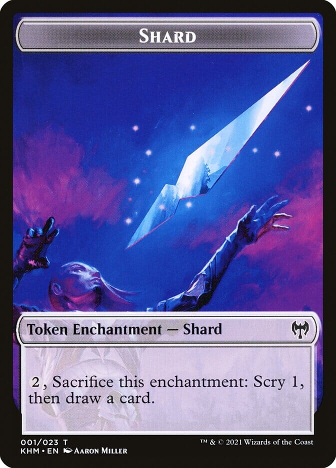 Human Warrior // Shard Double-Sided Token [Kaldheim Tokens] MTG Single Magic: The Gathering  | Multizone: Comics And Games