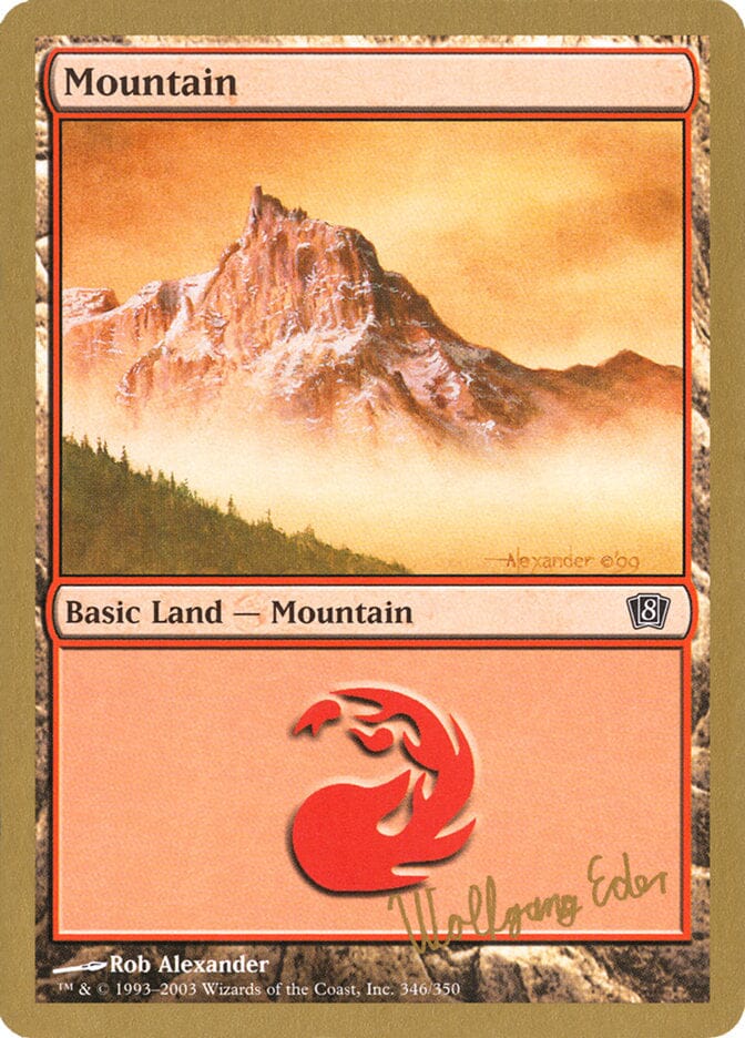 Mountain (we346) (Wolfgang Eder) [World Championship Decks 2003] MTG Single Magic: The Gathering  | Multizone: Comics And Games