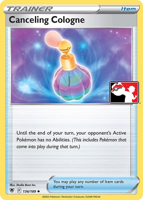 Canceling Cologne (136/189) [Prize Pack Series Three] Pokemon Single Pokémon  | Multizone: Comics And Games