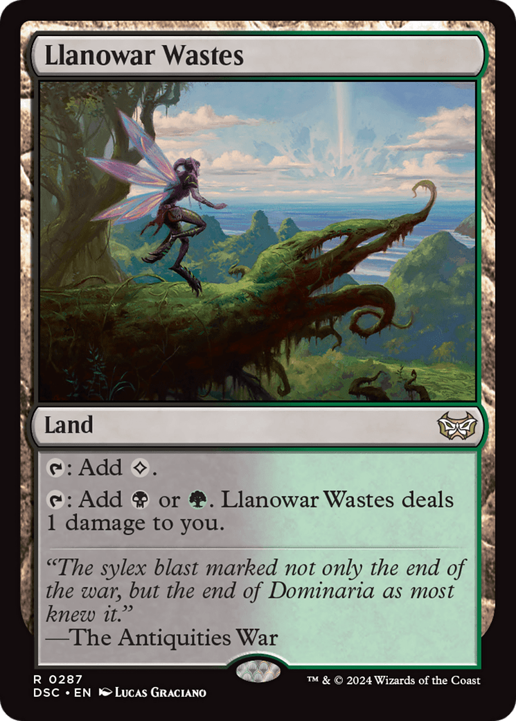 Llanowar Wastes [Duskmourn: House of Horror Commander] MTG Single Magic: The Gathering  | Multizone: Comics And Games
