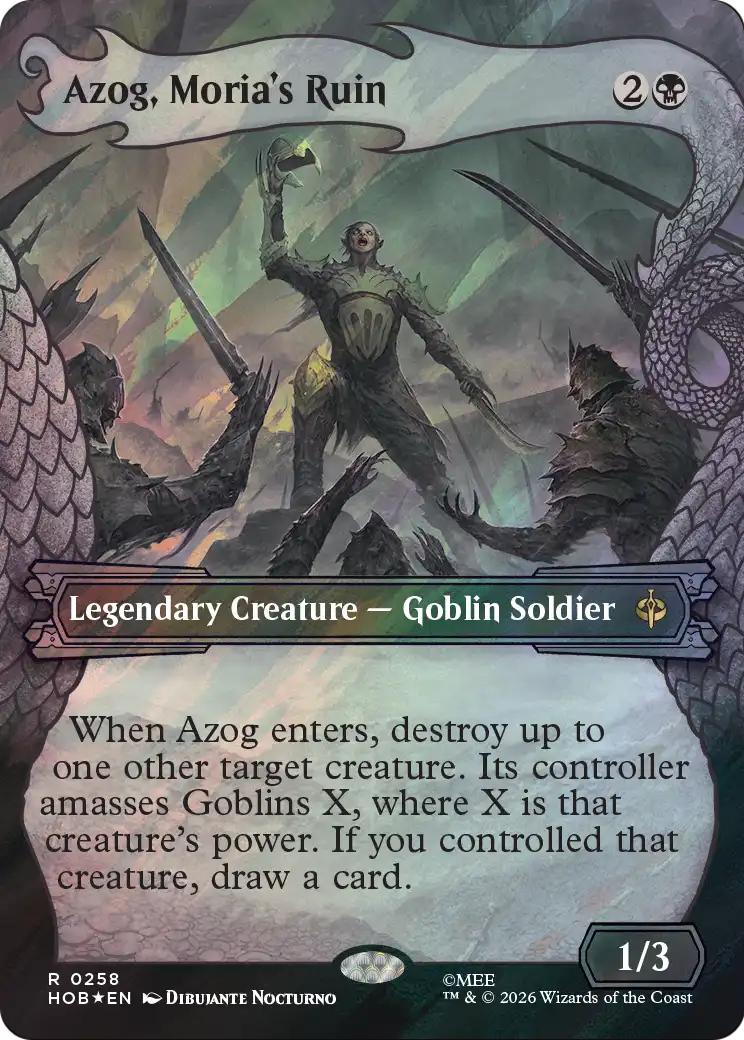 Azog, Moria's Ruin (Showcase) (Surge Foil) [The Hobbit] | Multizone: Comics And Games