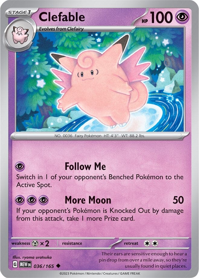 Clefable (036/165) [Scarlet & Violet 151] Pokemon Single Pokémon  | Multizone: Comics And Games