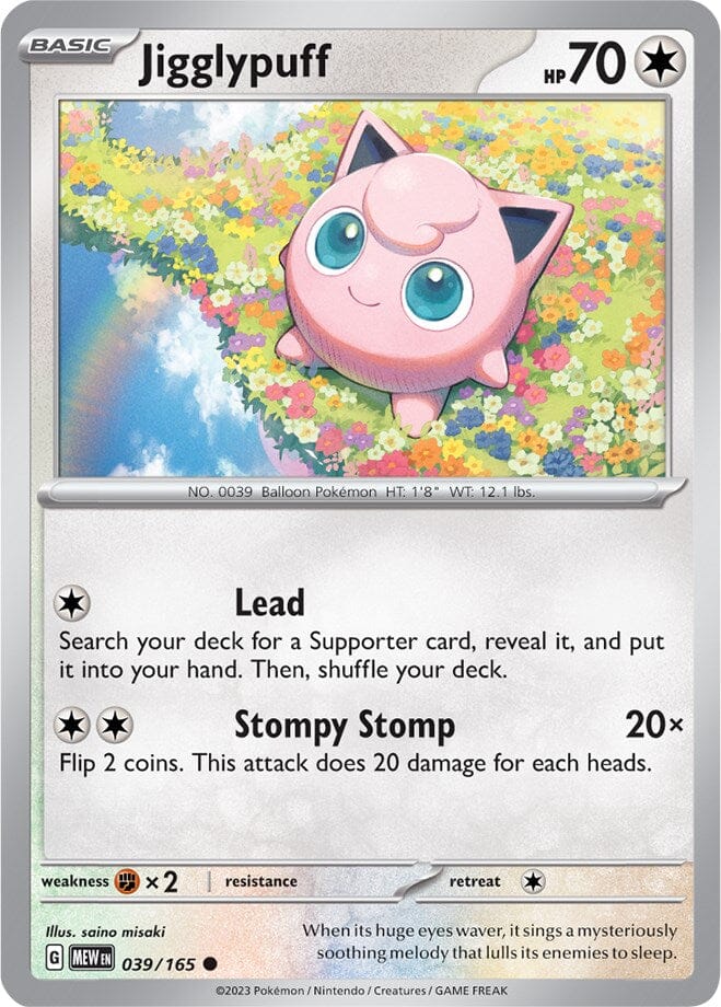 Jigglypuff (039/165) [Scarlet & Violet 151] Pokemon Single Pokémon  | Multizone: Comics And Games