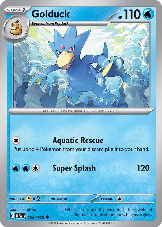Golduck (055/165) [Scarlet & Violet 151] Pokemon Single Pokémon  | Multizone: Comics And Games
