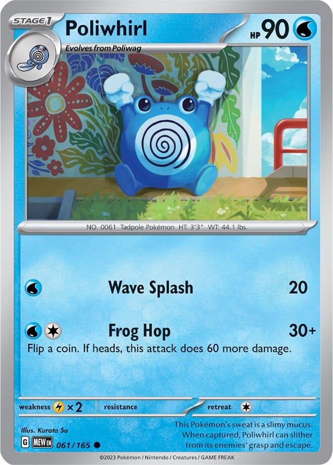 Poliwhirl (061/165) [Scarlet & Violet 151] Pokemon Single Pokémon  | Multizone: Comics And Games