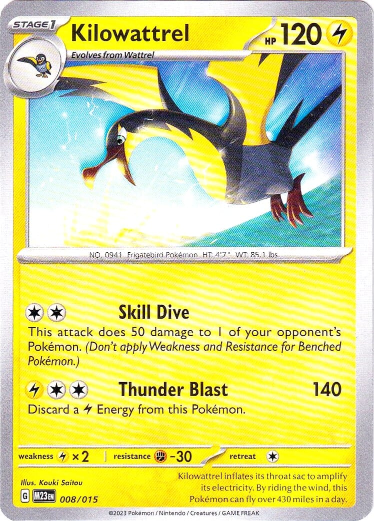 Kilowattrel (008/015) [McDonald's Promos: 2023 Collection] Pokemon Single Pokémon  | Multizone: Comics And Games