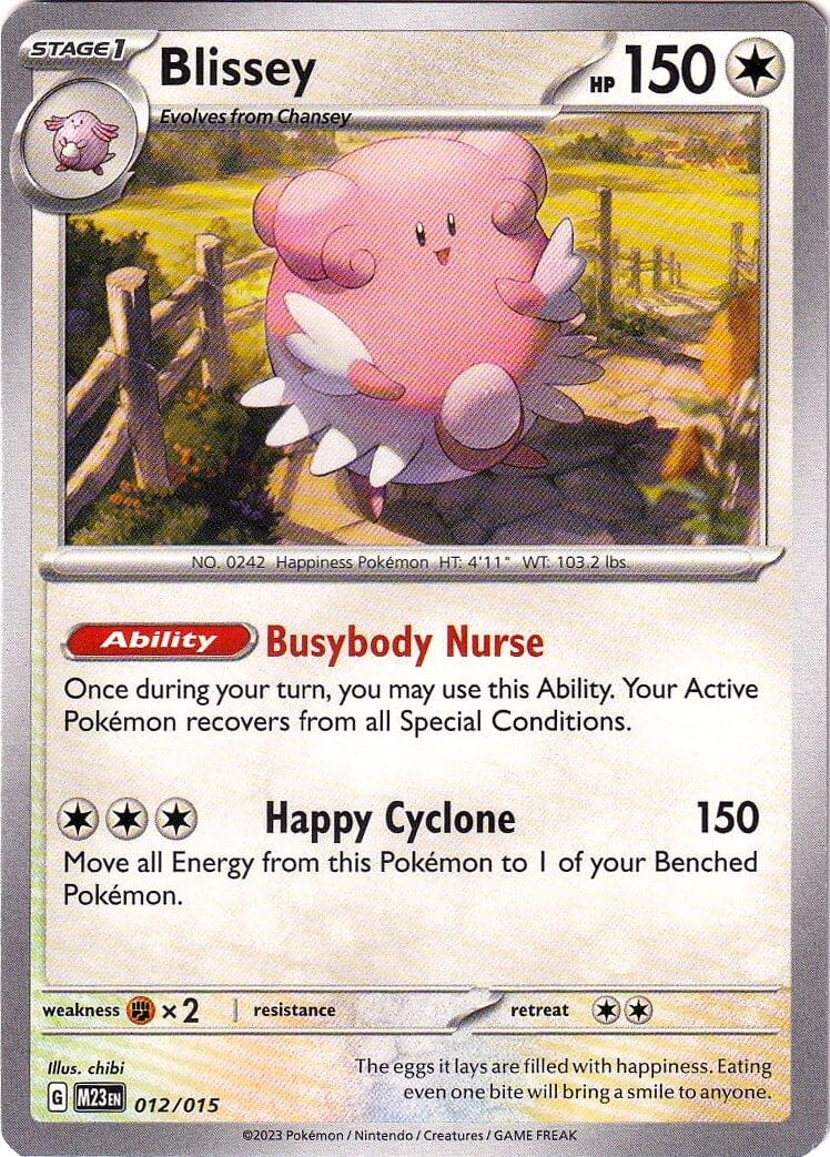 Blissey (012/015) [McDonald's Promos: 2023 Collection] Pokemon Single Pokémon  | Multizone: Comics And Games