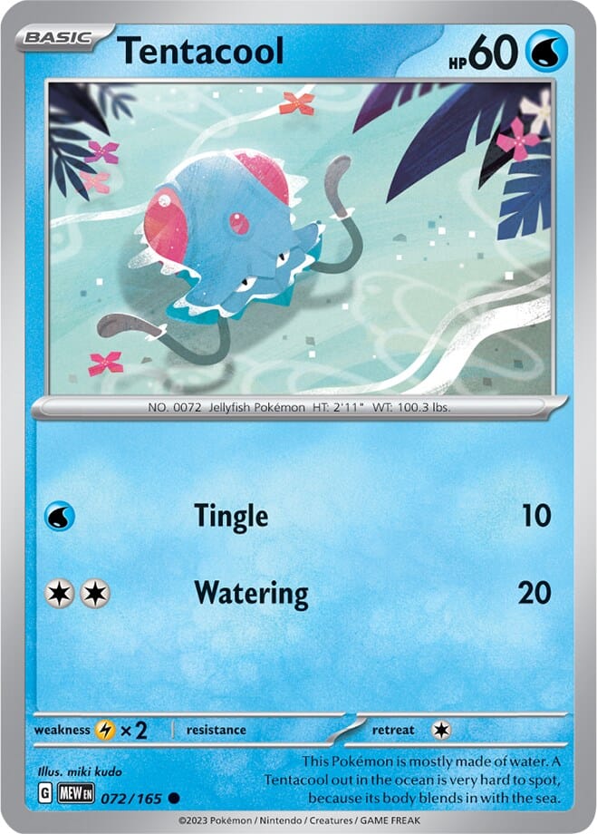 Tentacool (072/165) [Scarlet & Violet 151] Pokemon Single Pokémon  | Multizone: Comics And Games