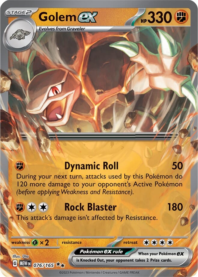 Golem ex (076/165) [Scarlet & Violet 151] Pokemon Single Pokémon  | Multizone: Comics And Games