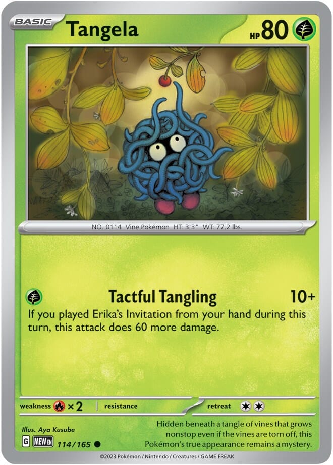 Tangela (114/165) [Scarlet & Violet 151] Pokemon Single Pokémon  | Multizone: Comics And Games