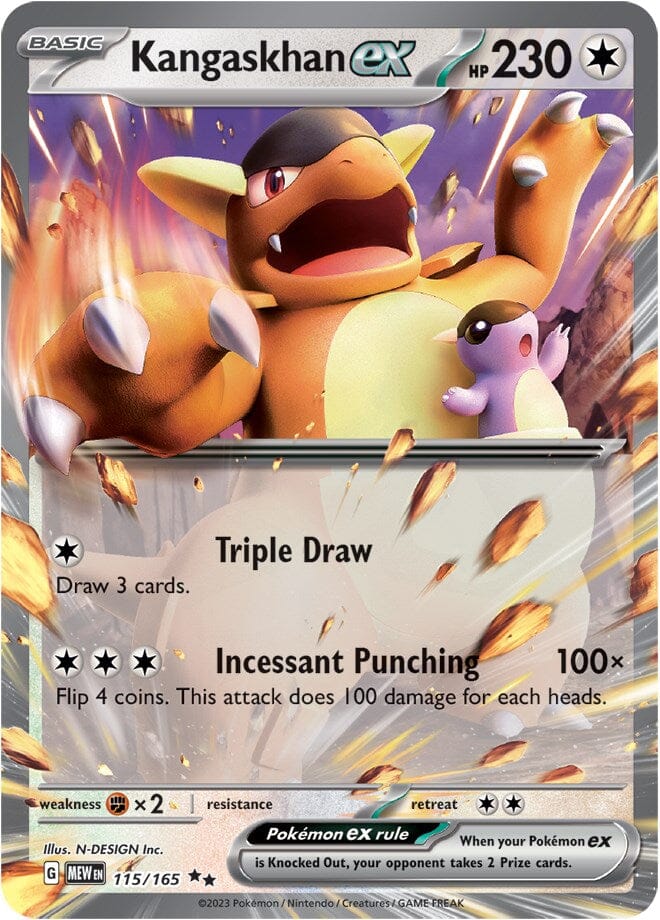 Kangaskhan ex (115/165) [Scarlet & Violet 151] Pokemon Single Pokémon  | Multizone: Comics And Games