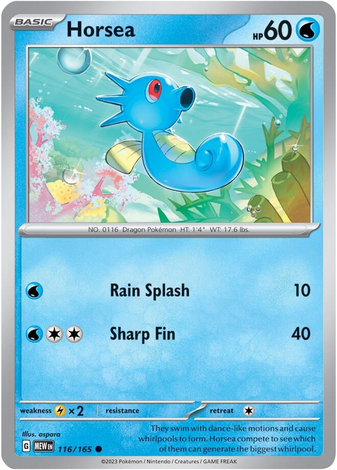 Horsea (116/165) [Scarlet & Violet 151] Pokemon Single Pokémon  | Multizone: Comics And Games