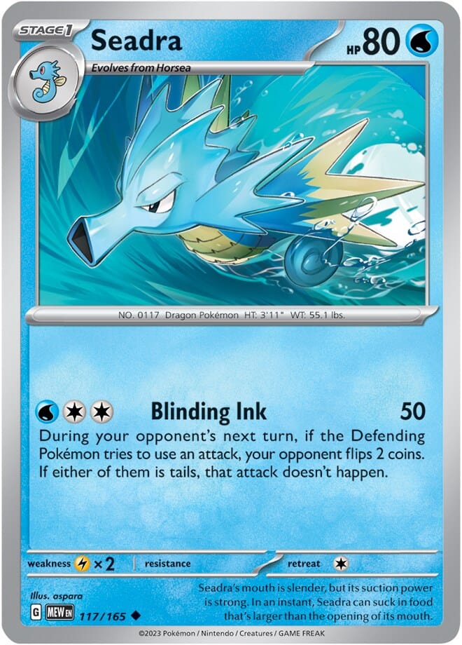 Seadra (117/165) [Scarlet & Violet 151] Pokemon Single Pokémon  | Multizone: Comics And Games