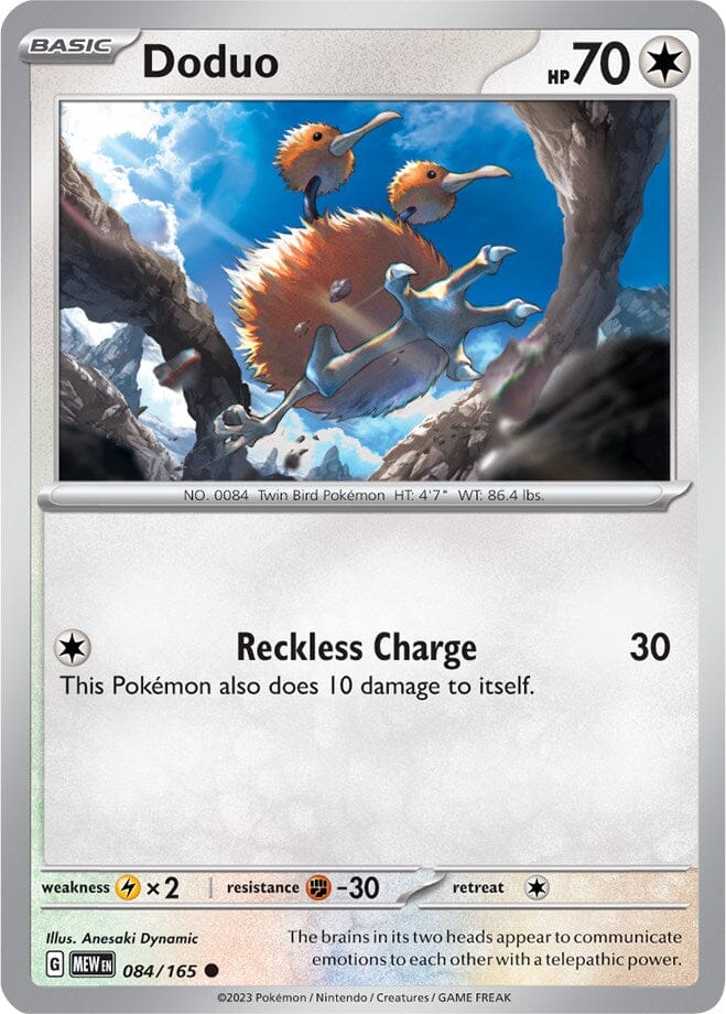 Doduo (084/165) [Scarlet & Violet 151] Pokemon Single Pokémon  | Multizone: Comics And Games