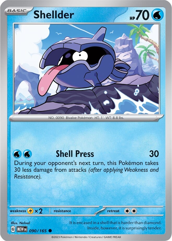 Shellder (090/165) [Scarlet & Violet 151] Pokemon Single Pokémon  | Multizone: Comics And Games
