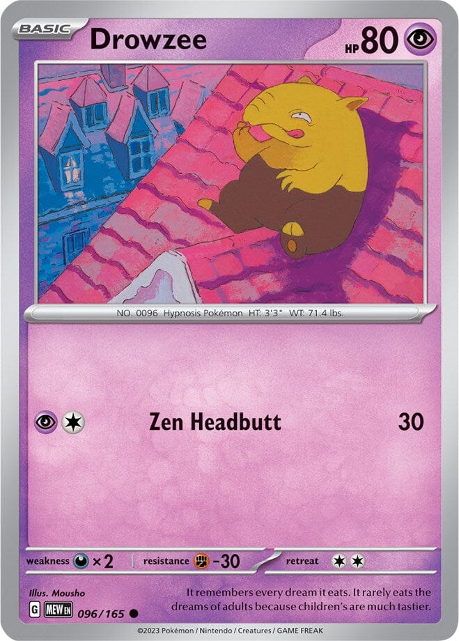 Drowzee (096/165) [Scarlet & Violet 151] Pokemon Single Pokémon  | Multizone: Comics And Games