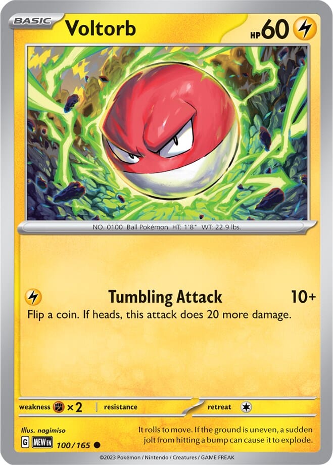 Voltorb (100/165) [Scarlet & Violet 151] Pokemon Single Pokémon  | Multizone: Comics And Games