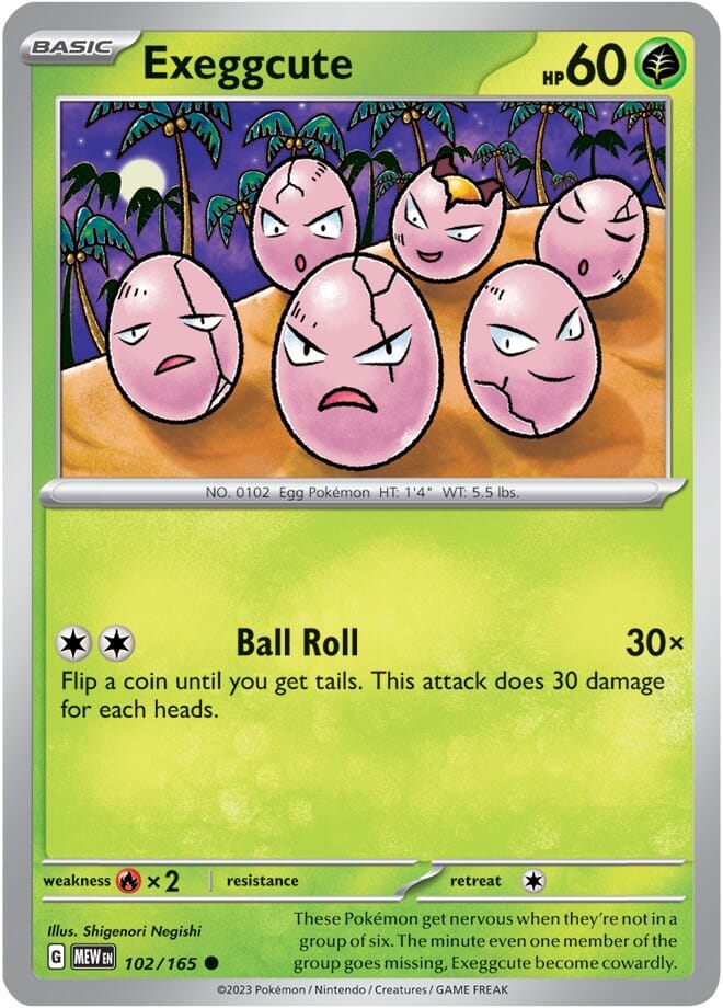 Exeggcute (102/165) [Scarlet & Violet 151] Pokemon Single Pokémon  | Multizone: Comics And Games