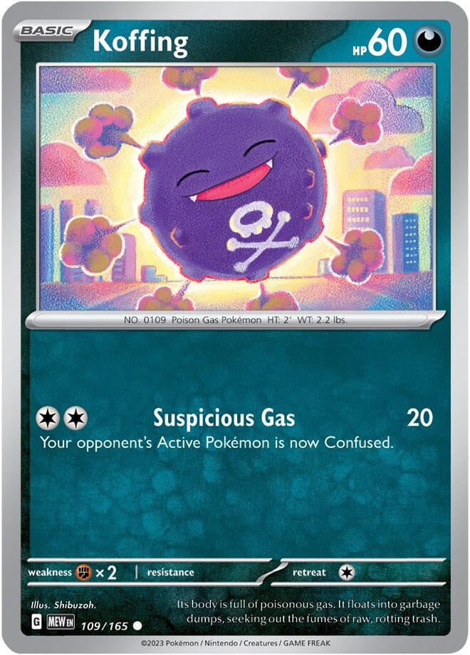 Koffing (109/165) [Scarlet & Violet 151] Pokemon Single Pokémon  | Multizone: Comics And Games