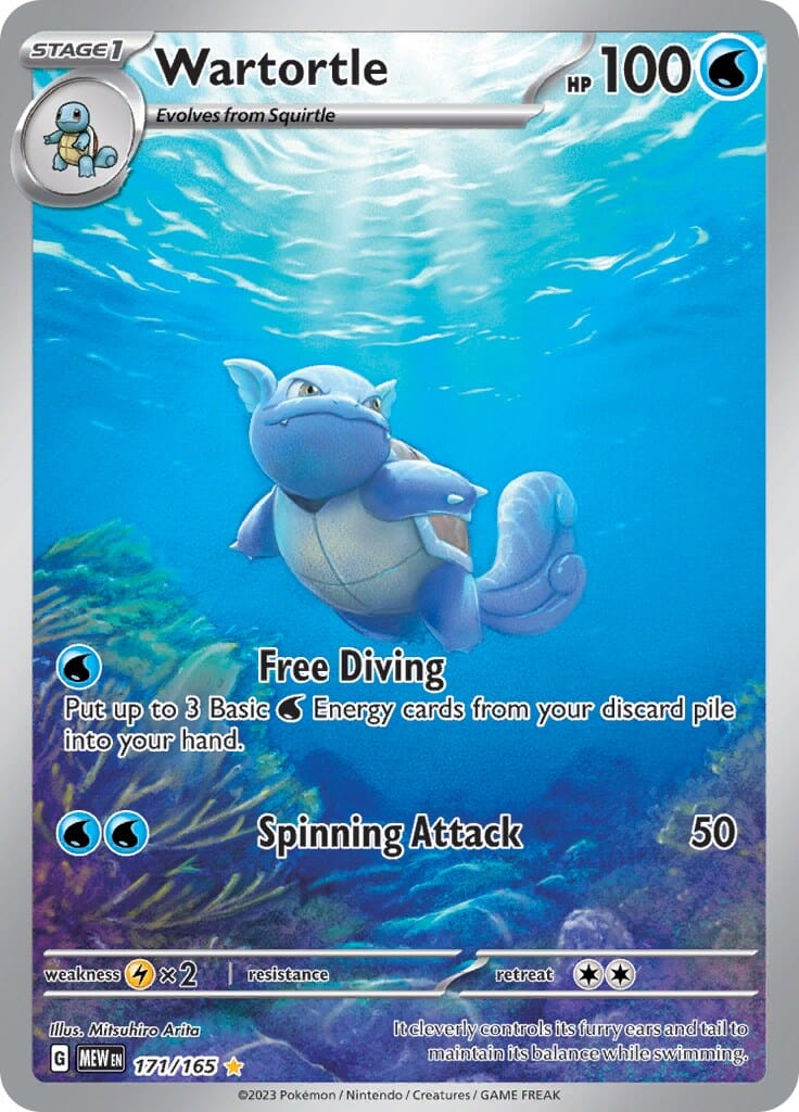 Wartortle (171/165) [Scarlet & Violet 151] Pokemon Single Pokémon  | Multizone: Comics And Games