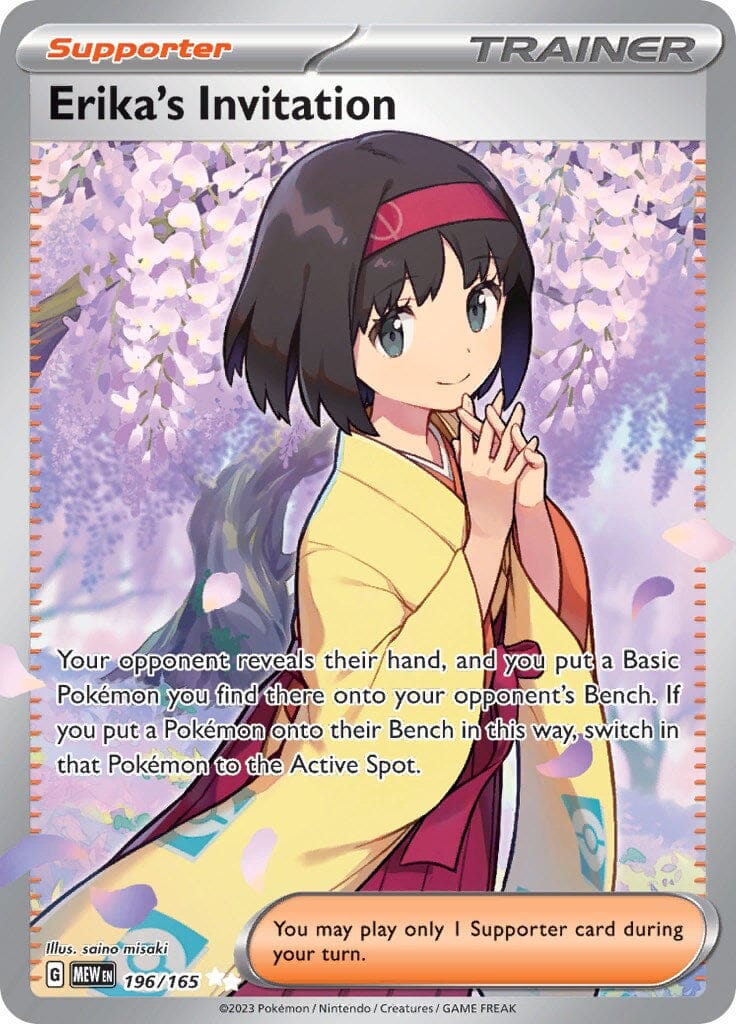 Erika's Invitation (196/165) [Scarlet & Violet 151] Pokemon Single Pokémon  | Multizone: Comics And Games