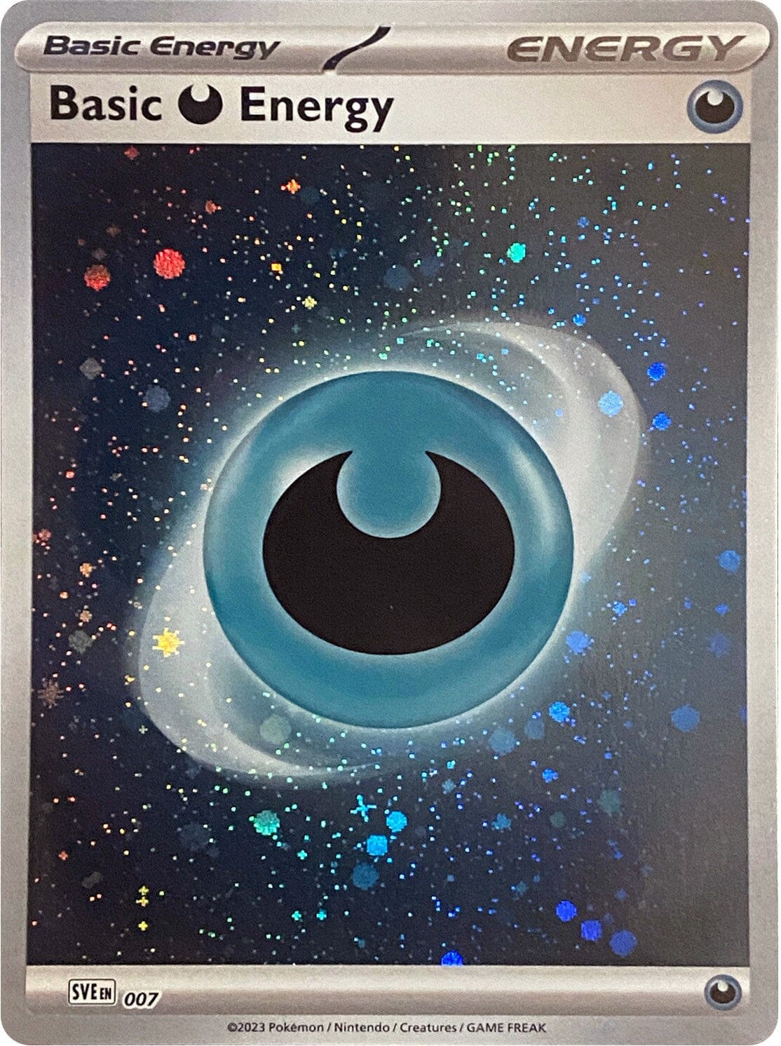 Basic Darkness Energy (007) (Cosmos Holo) [Scarlet & Violet: Base Set] Pokemon Single Pokémon  | Multizone: Comics And Games