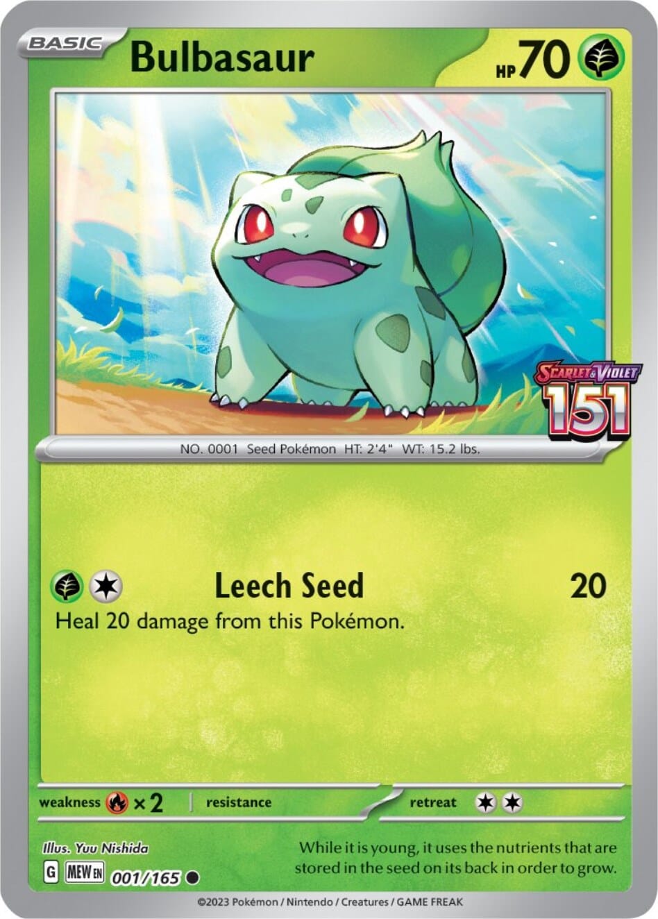 Bulbasaur (001/165) (Best Buy Exclusive) [Scarlet & Violet 151] Pokemon Single Pokémon  | Multizone: Comics And Games