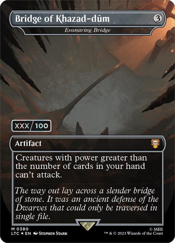 Bridge of Khazad-dum - Ensnaring Bridge (Serialized) [The Lord of the Rings: Tales of Middle-Earth Commander] MTG Single Magic: The Gathering  | Multizone: Comics And Games